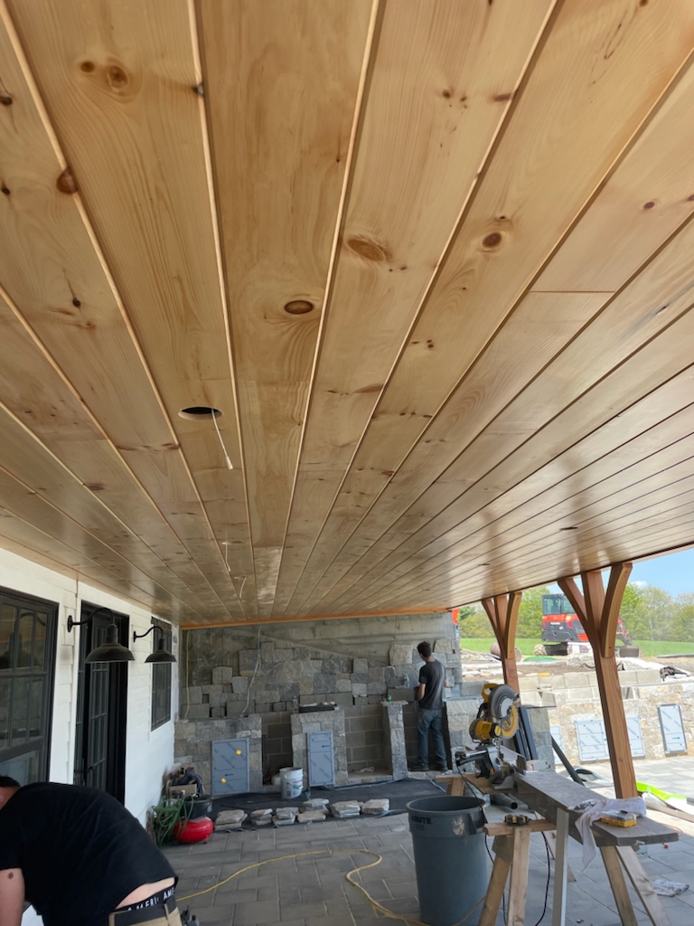 Beaded Wood Ceiling